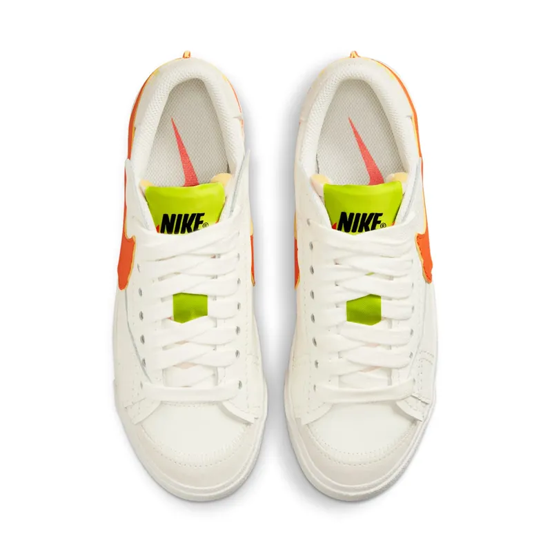 Nike Blazer Low ’77 Jumboen Grey – “White / Volt Orange / Yellow” (DQ1470-103)