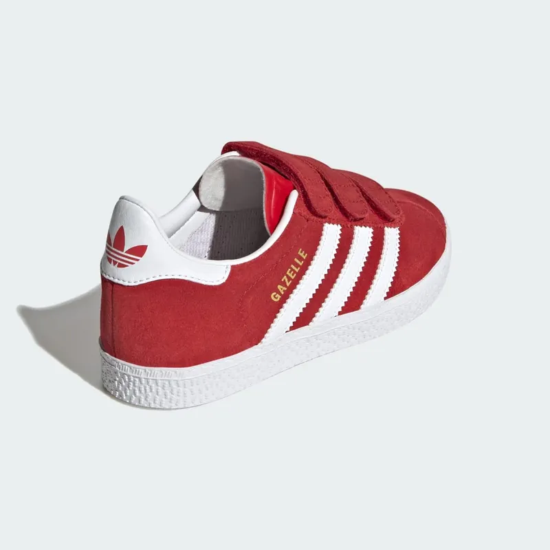 Adidas Gazelle Kids Better Scarlet / Cloud White / Gold Metallic (IF5971)