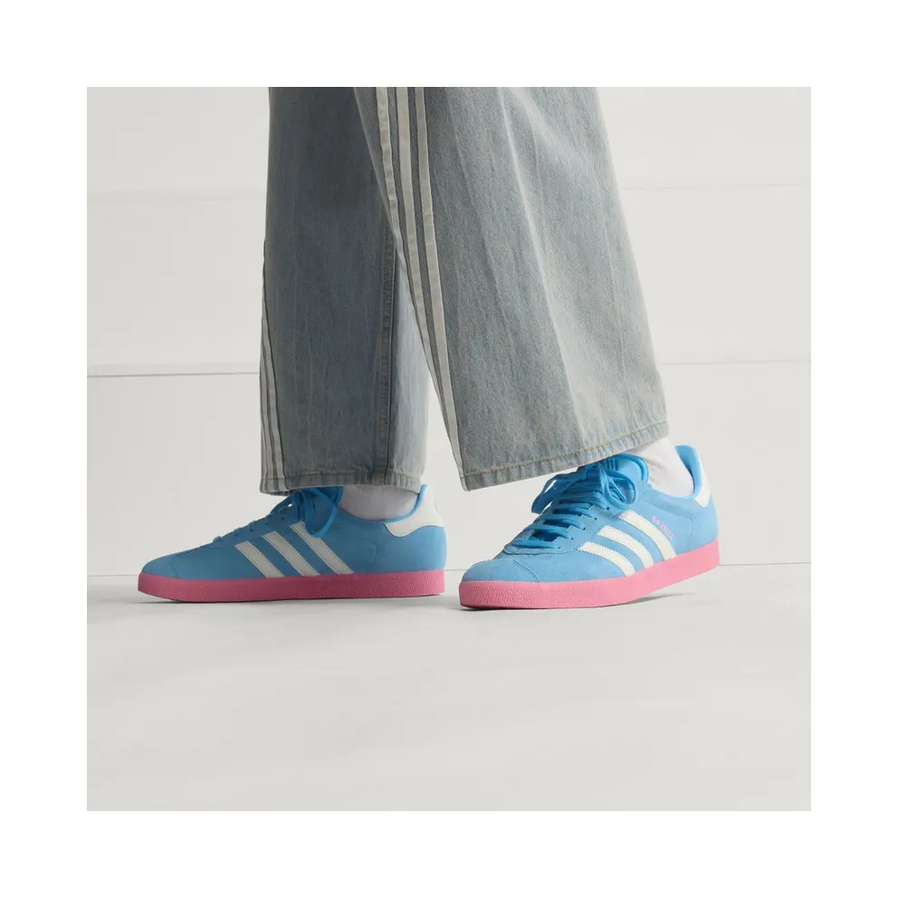 Adidas Gazelle Inter Miami CF Semi Blue Burst / White Tint / Bliss Pink (JR4178)