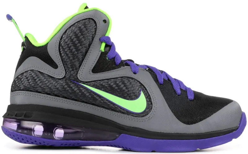 Nike LeBron 9 Black Electric Green Court Purple (472664-004)