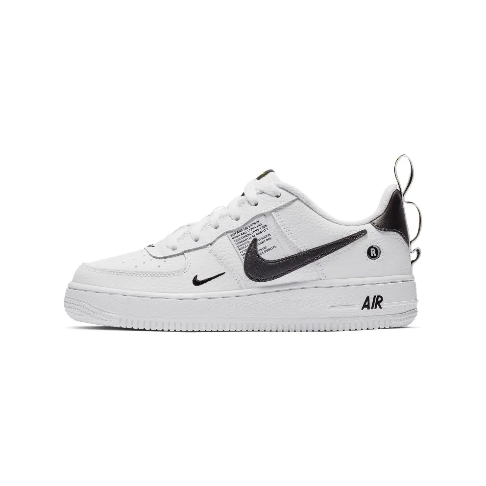Nike Air Force 1 Low Utility White Black (GS) White/White-Black-Tour Yellow (AR1708-100)