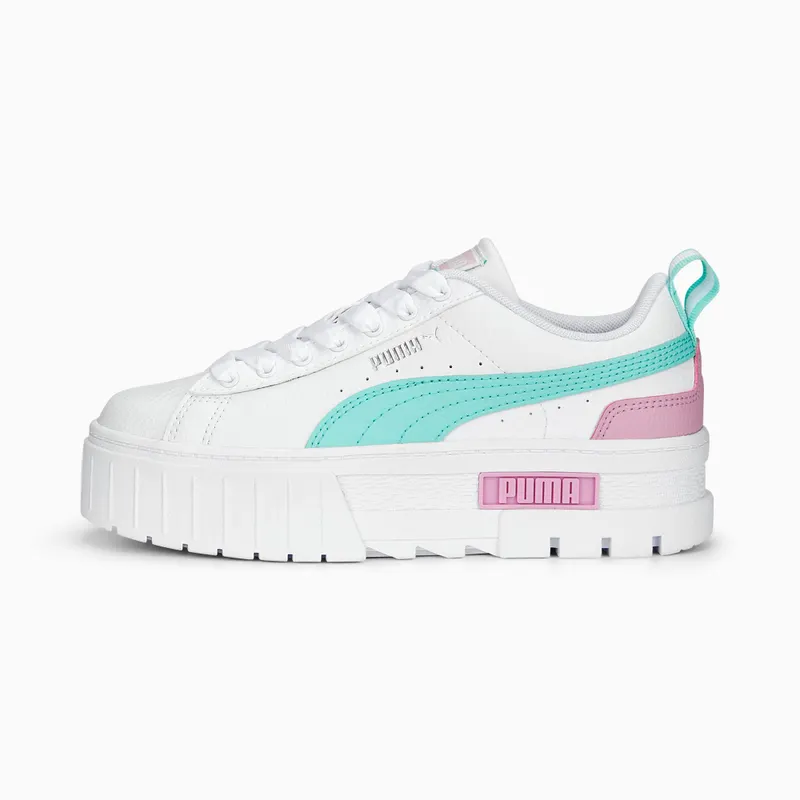 Puma Mayze leren White/Pink (384527-14)
