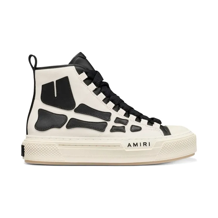 AMIRI Skel Court Hi White Black (AMSNSN1013-100)