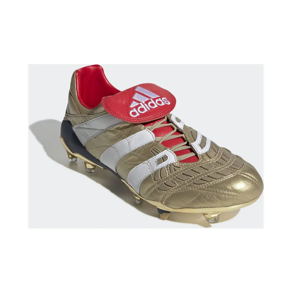 adidas Predator Accelerator FG 25 Year Pack Zidane Gold Metallic/Running White/Scarlet (F37076)