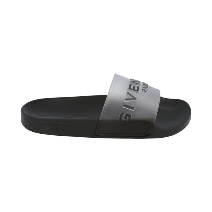 Givenchy Logo Slide Sandals White Black (BE3004-E188-116)