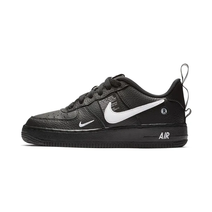 Nike Air Force 1 Utility Black White (GS) “Black / Tour Yellow / White” (AR1708-001)
