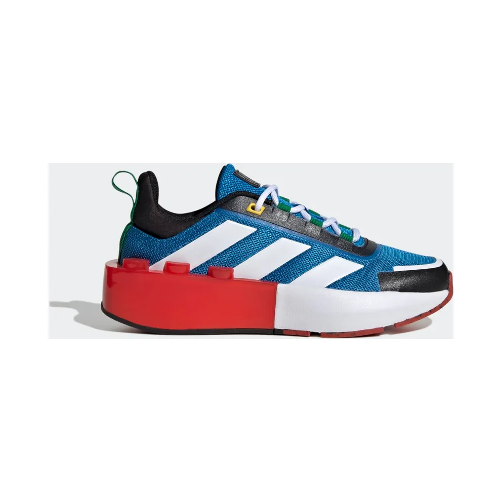 adidas x LEGO® Tech RNR Lifestyle Lace-Up Schuh Shock Blue / Cloud White / Red (HP5884)