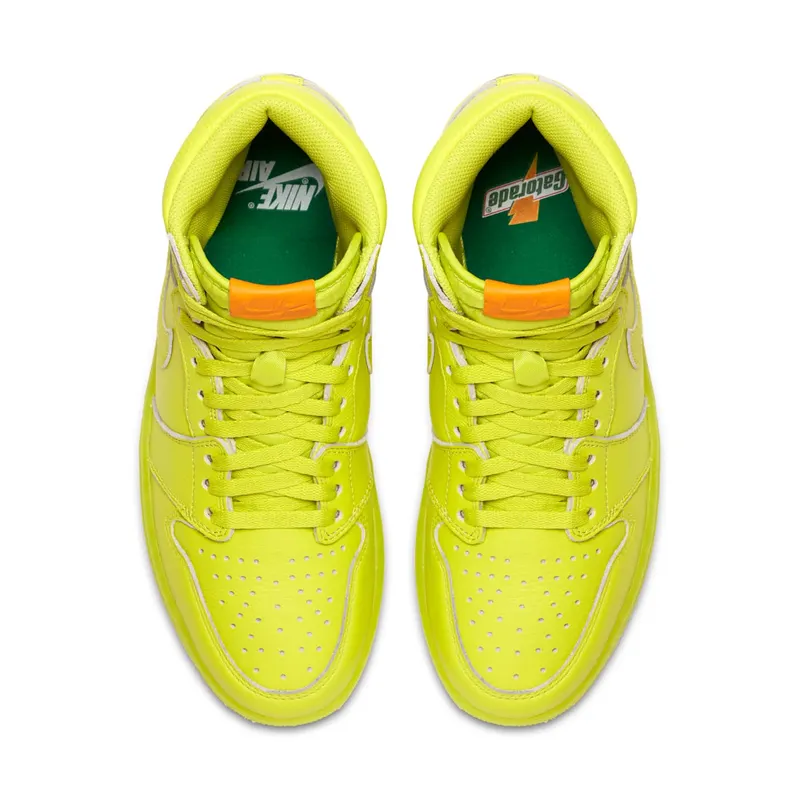 Air Jordan Nike AJ I 1 Retro High Gatorade Cyber Yellow (AJ5997-345)