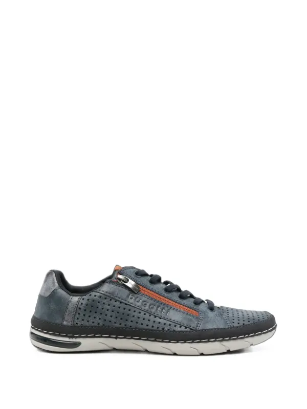 Bugatti perforated side-zip – Blue (321ASG0550004100)