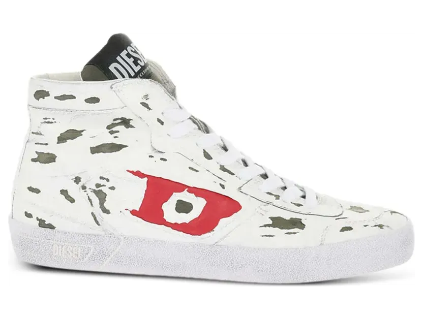 Diesel S-LEROJI MID logo-patch trainers – Wit (Y03261PS695)