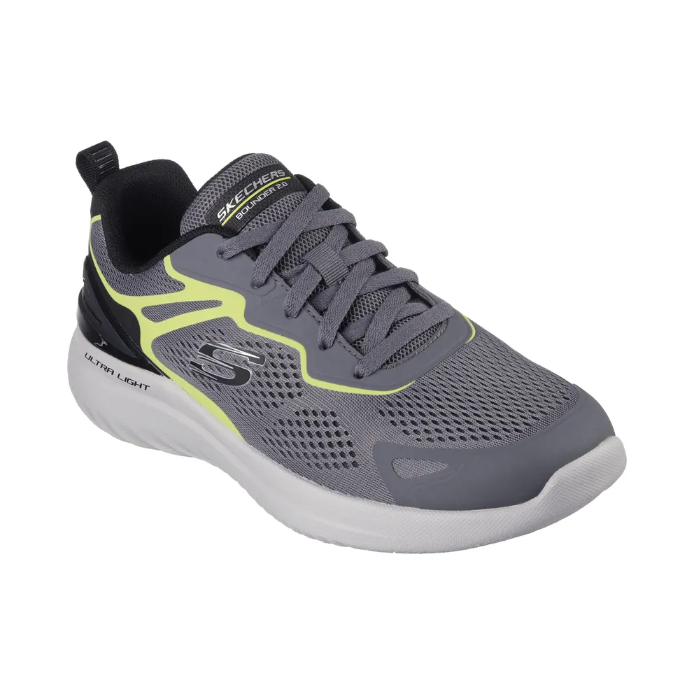 Skechers Bounder 2.0 – Andal – Houtskool / Limoen (232674 CCLM)