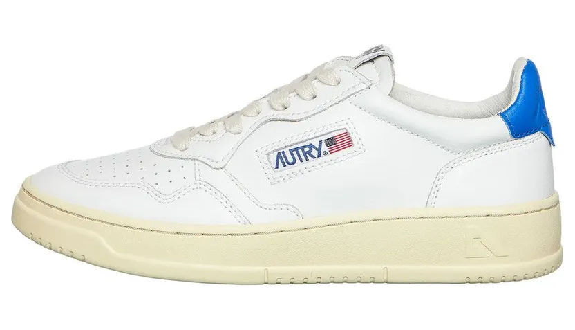 Autry Medalist Low Leather / Leather White / Princess Blue (AULWLL46)