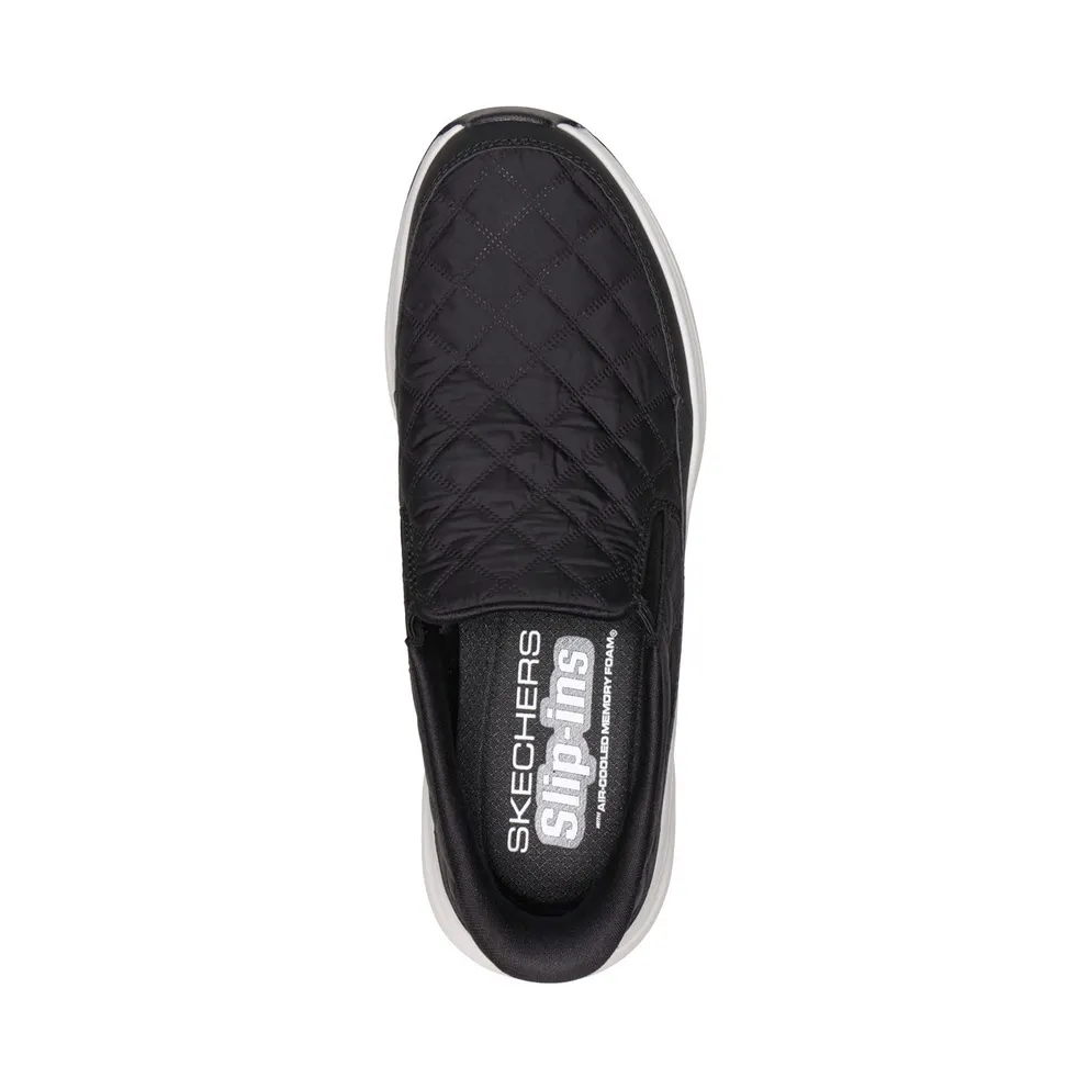 Skechers Slip-ins: Contour Foam “Cozy Fit Nordain Sneaker Black” (232620BLK)