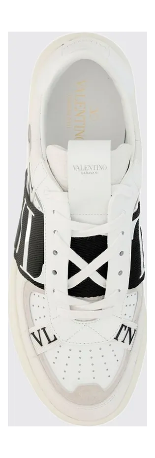 Valentino garavani VL7N Smooth Calf Leather Sneakers with Printed Logo White (S0C58WRQ24P) (3)