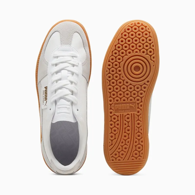 Puma Palermo – “White Glacial Grey Gum” (396464-12)