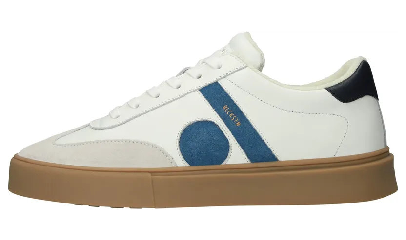 Blackstone sneaker Taupe / Donkerblauw / Zwart / Wit (EG554WHIB)