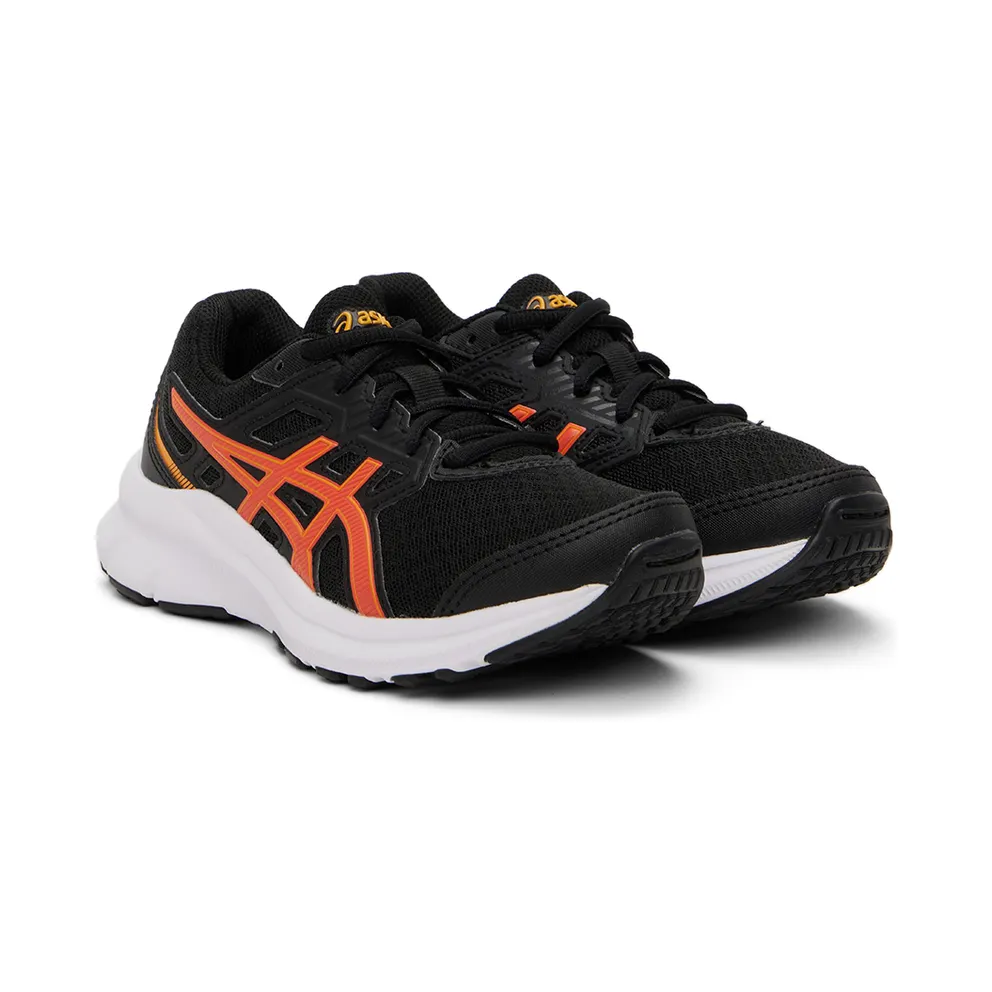Asics Kids Black & Orange Jolt 3 Big Kids (1014A203.011)