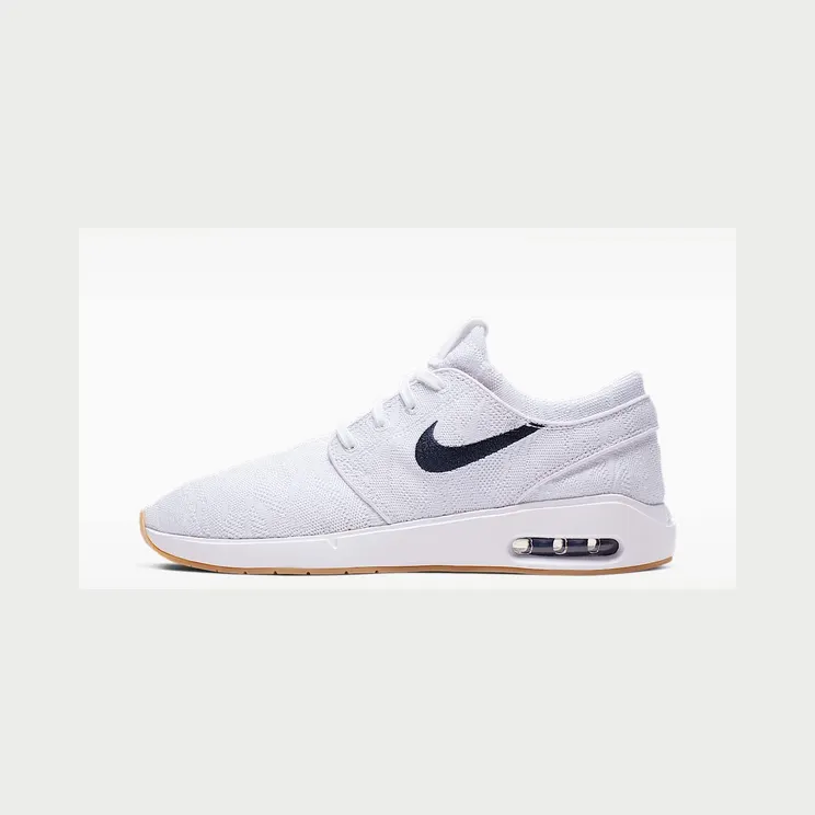 Nike SB Air Max Stefan Janoski 2 “White / Celestial Gold / Gum Light Brown / Obsidian” (AQ7477-102)