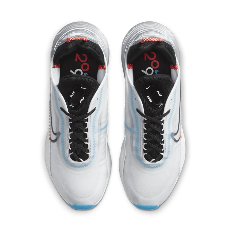 Nike Air Max 2090 Pure Platinum White/Black-Pure Platinum-Bright Crimson (CT7695-100)