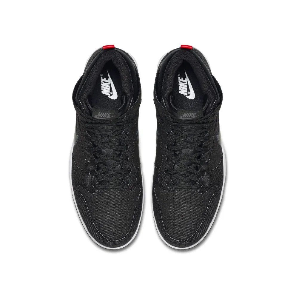 Nike Dunk CMFT Denim Black Black/Black-White-University Red (705434-001)