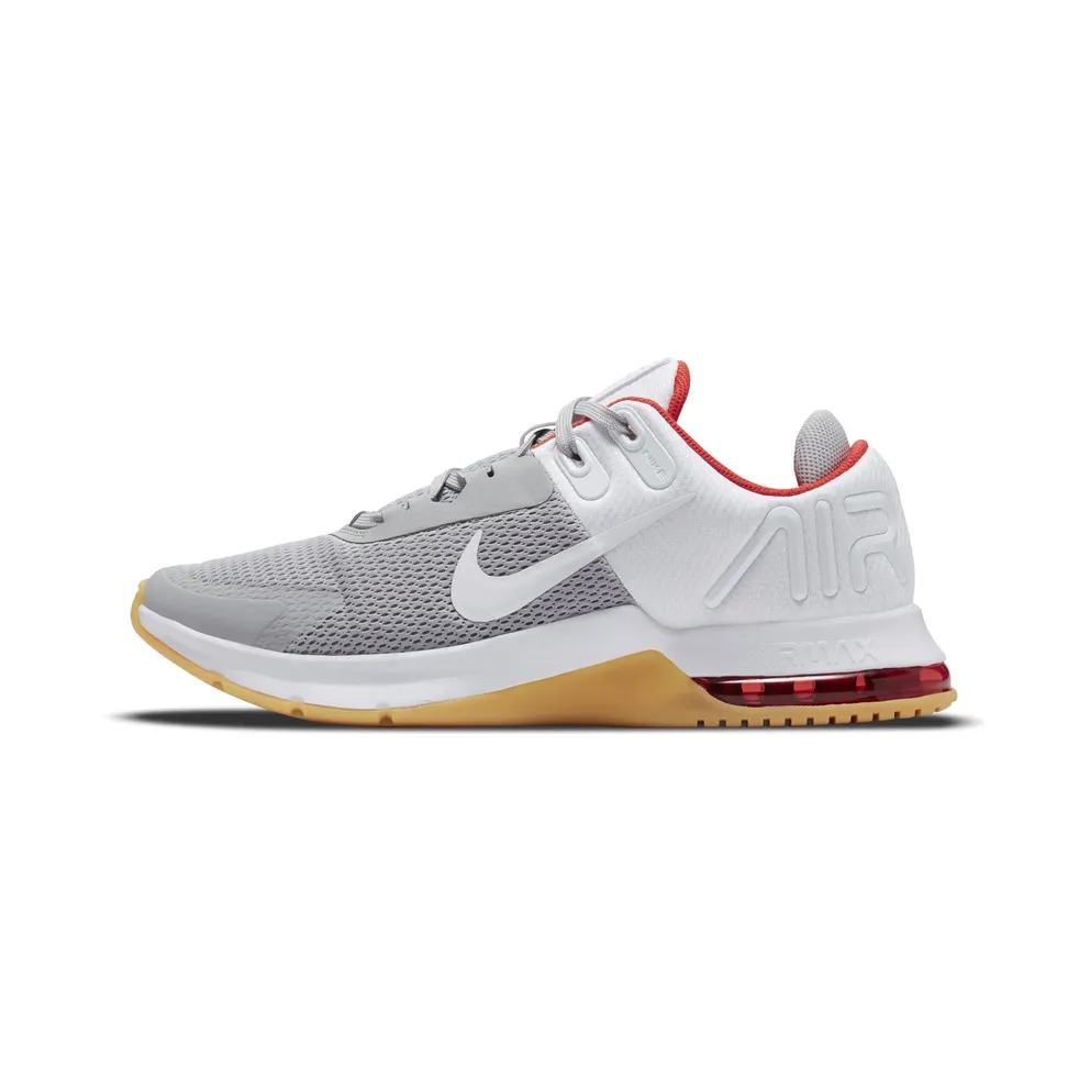 Nike Air Max Alpha 4 Training Shoe “Light Smoke Grey / White / Chile Red” (CW3396-006)