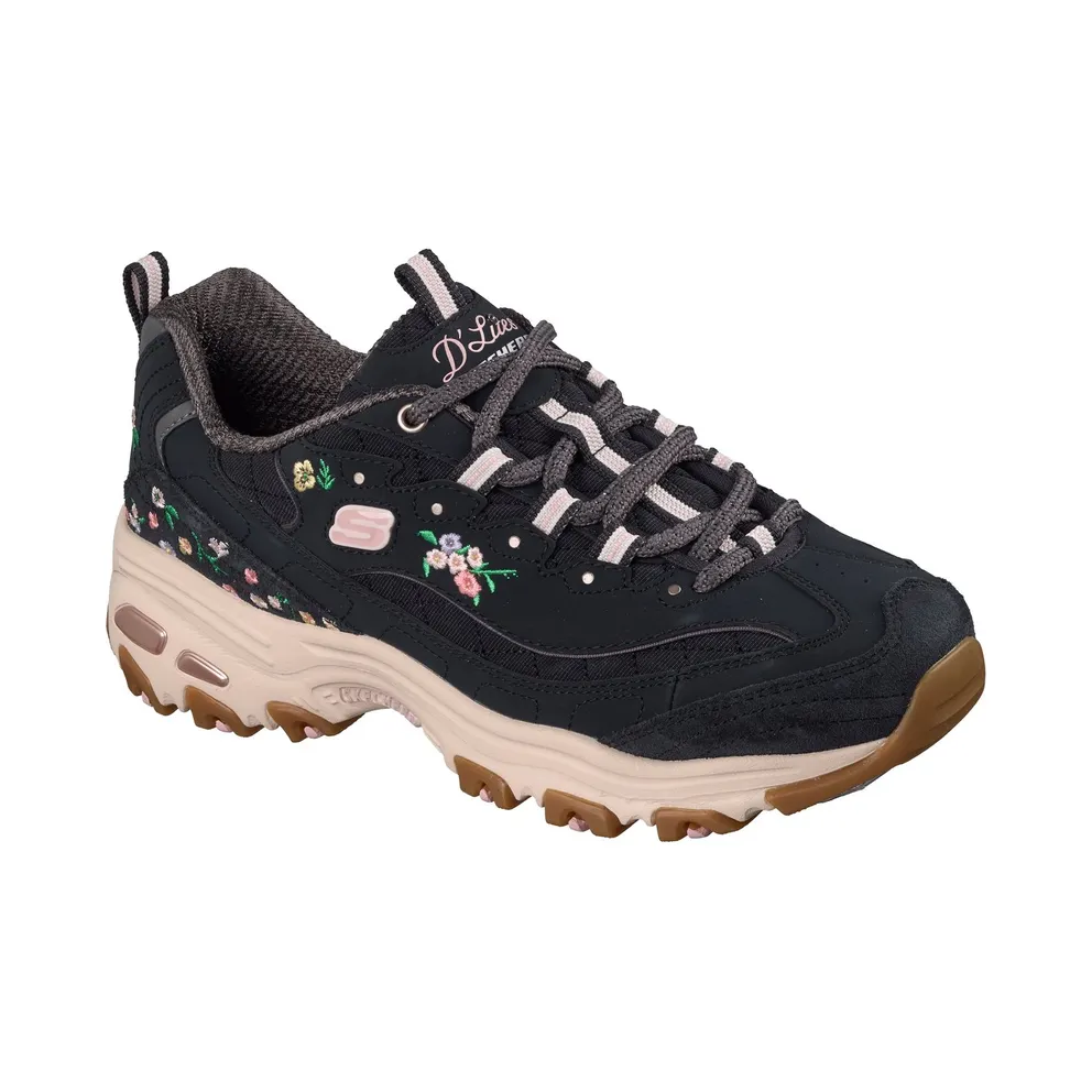 Skechers D’Lites “Garden Chic Sneaker Black” (150879BLK)