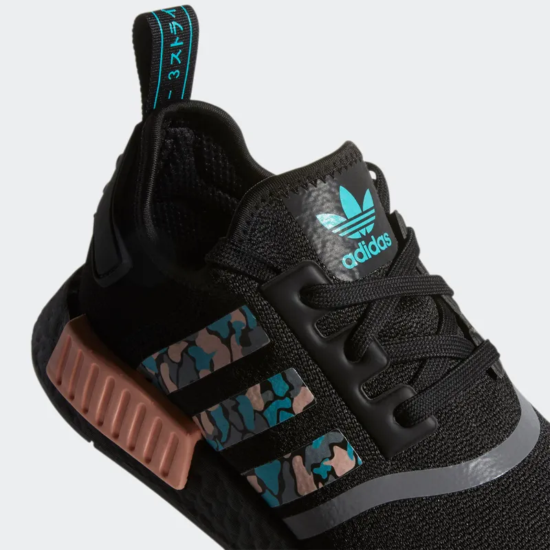 adidas NMD_R1 Core Black / Hi-Res Aqua / Glow Pink (FV3853)