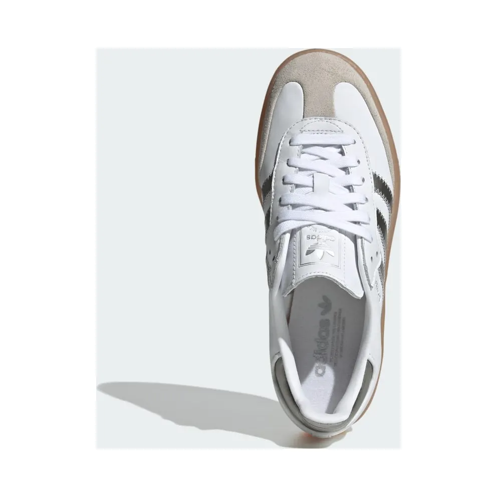 Adidas Sambae Cloud White / Silver Metallic / Gum (JS3943)