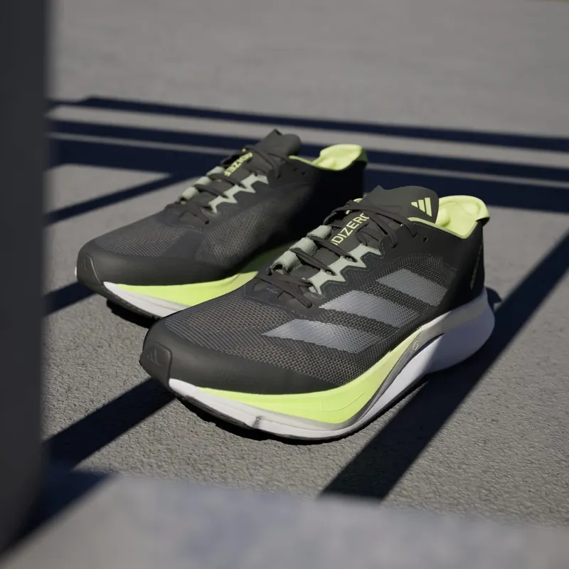 Adidas Adizero Boston 12 Aurora Ink / Silver Metallic / Pulse Lime (JI4477)