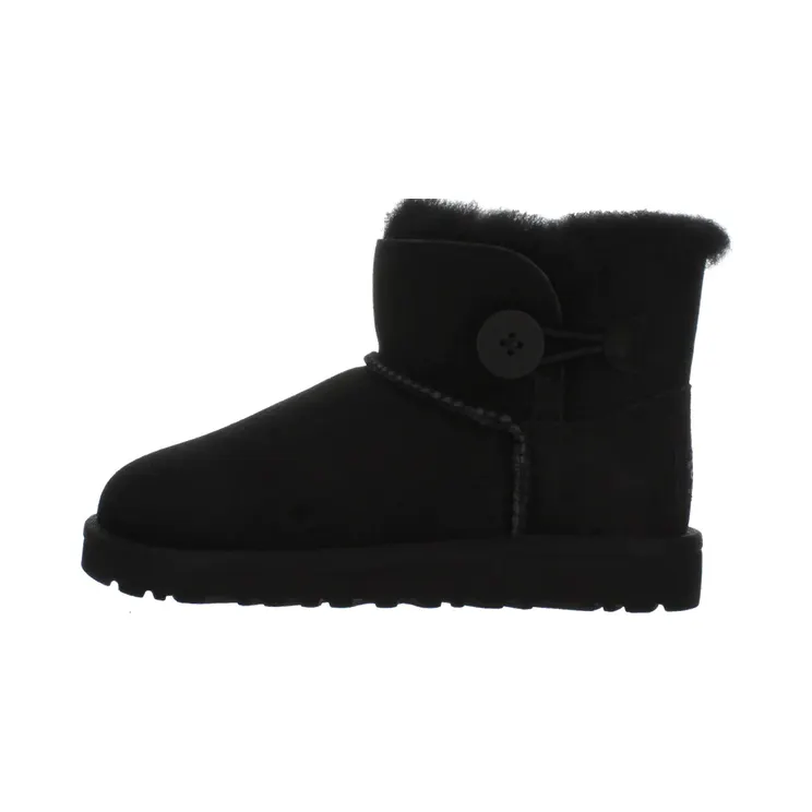 Ugg Mini Bailey Button Boots GS “Black” (1000788K-BLK)