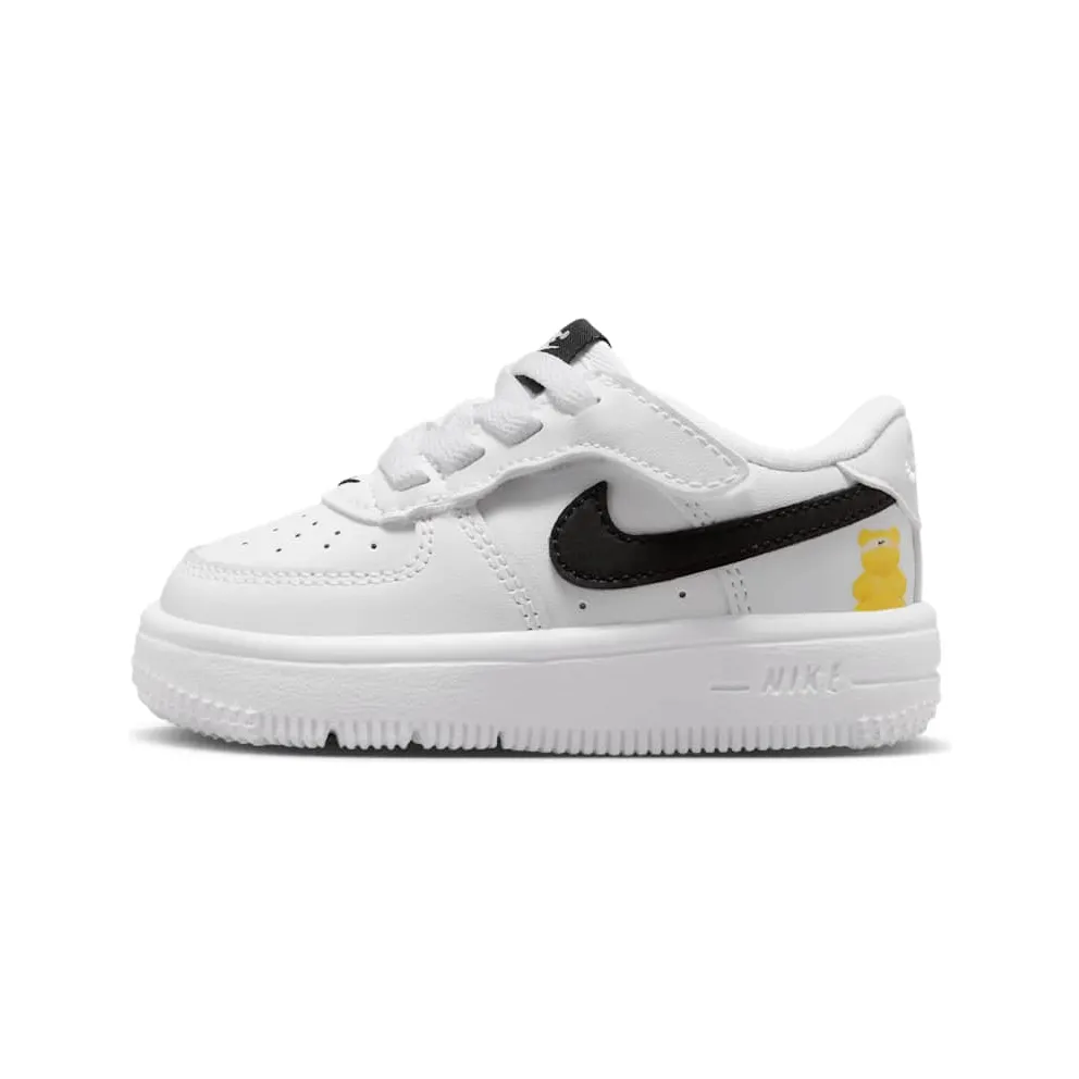 Nike Force 1 Low EasyOn TD “White Black Yellow Bear” (IR3988-121)