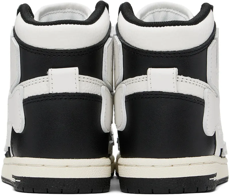AMIRI Kids Black & White Skel-Top Sneakers (PF22KFS002-004)