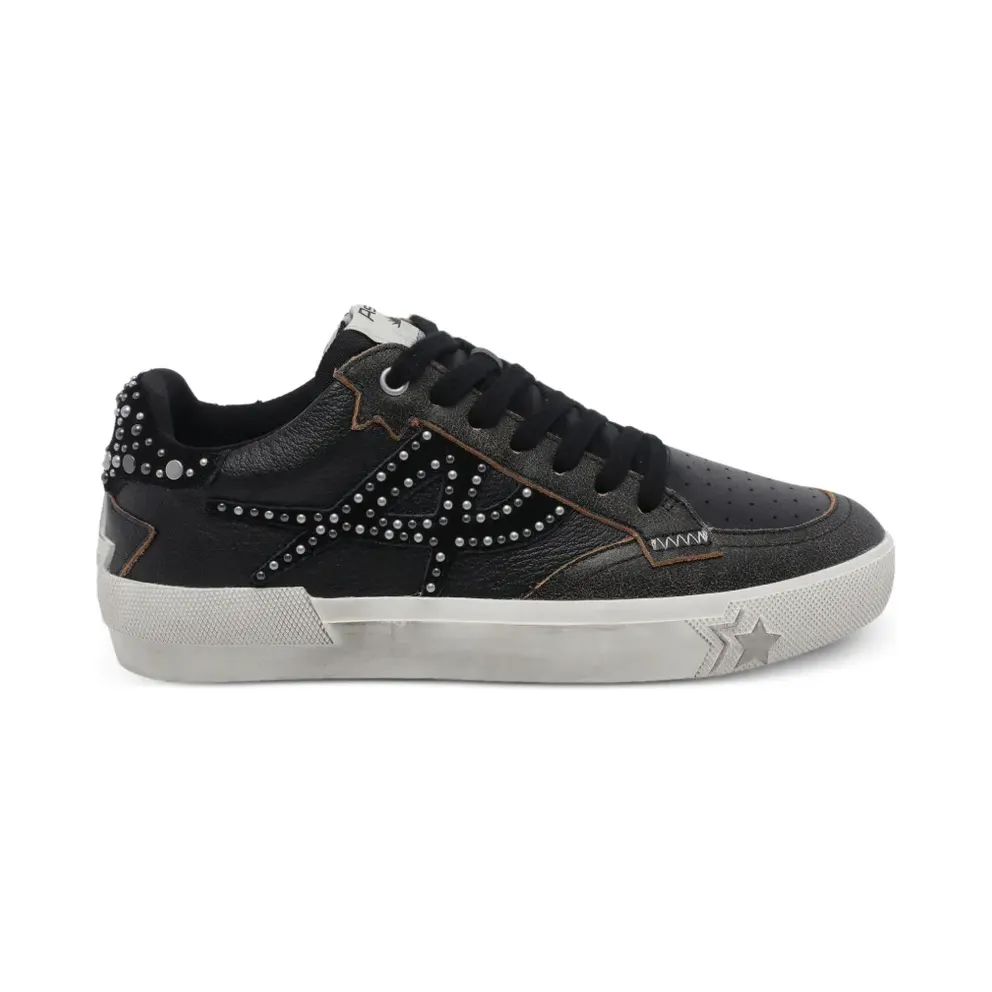Ash Moonlight leren with studs – Black (MOONLIGHTST3)