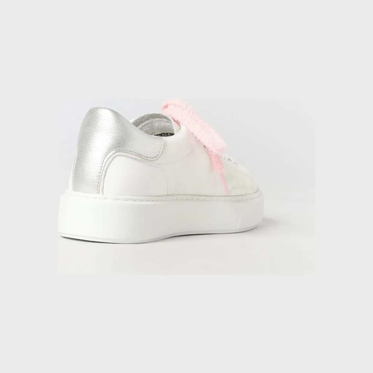 D.A.T.E D. A.T. E. Leather Sfera Sneakers Silver (W441SFCAWS) (2)
