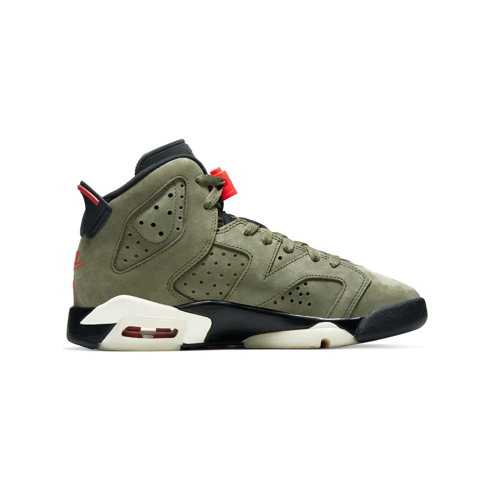 Air Jordan x Travis Scott Cactus Jack Nike AJ VI 6 ‘Medium Olive’ (GS) (2019) (CN1085-200)