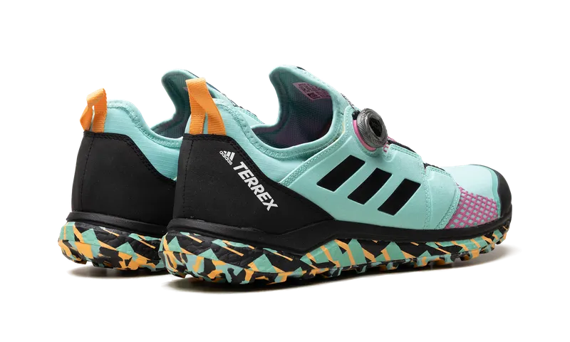 Adidas Terrex Agravic BOA® Trail Running Acid Mint / Core Black / Screaming Pink (FY9457)