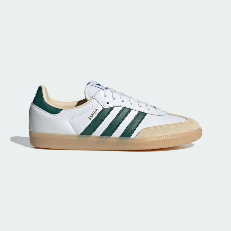 Adidas Samba OG Cloud White / Collegiate Green / Gum (JS3831)