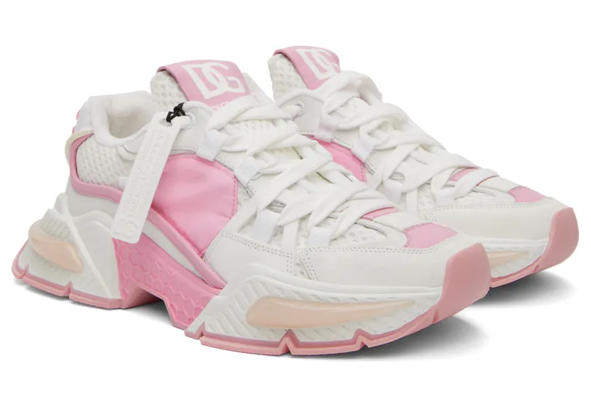 Dolce & Gabbana Pink & White Airmaster Sneakers (CK2071 AD452) (4)