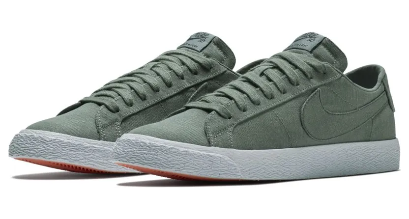 Nike SB Blazer Low Canvas Decon Clay Green
