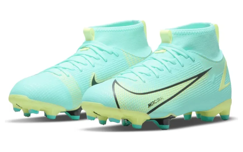 Nike Jr. Mercurial Superfly 8 Academy MG Fußballschuh für verschiedene Böden für jüngere/ältere Blau (CV1127-403)