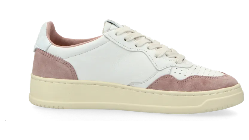 Autry Medalist Low W (goat / suede / white / nude) – AULWGS28 (3)
