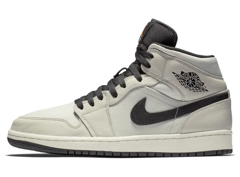 Air Jordan 1 Retro Mid SE ‘Light Bone’ Light Bone/Cone-Black-Sail (852542-002)