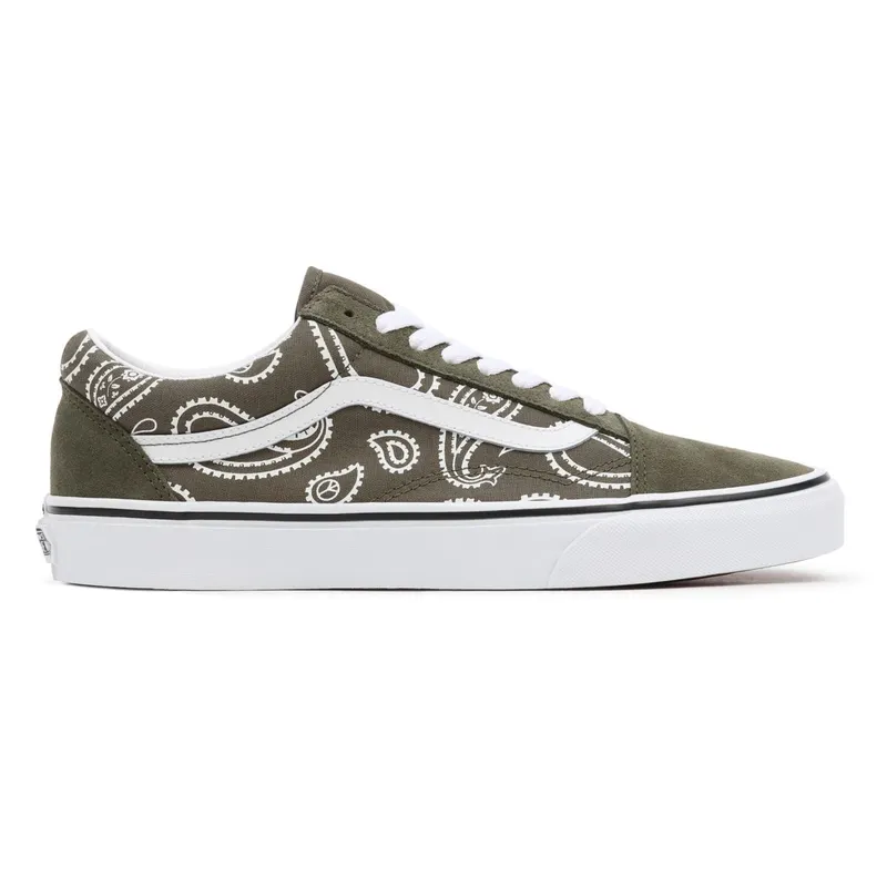 VANS Peace Paisley Old Skool Shoes Green (VN0A5KRFB0F)