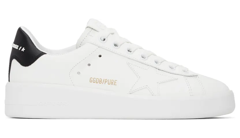 Golden Goose White Purestar Leather Sneakers (GWF00197.F000537.10283)