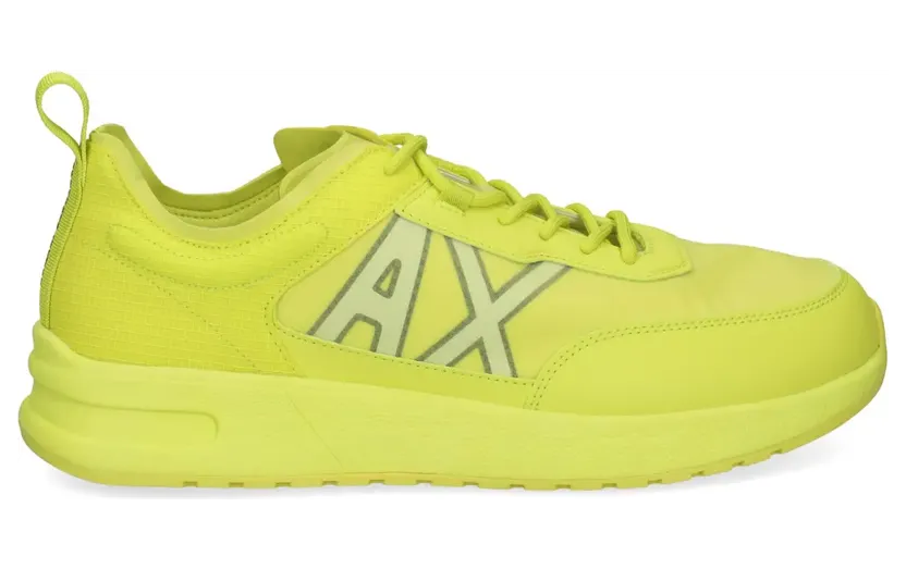 Armani Exchange Sneakers mit Logo-Print – Gelb (XUX208XV8111M203)
