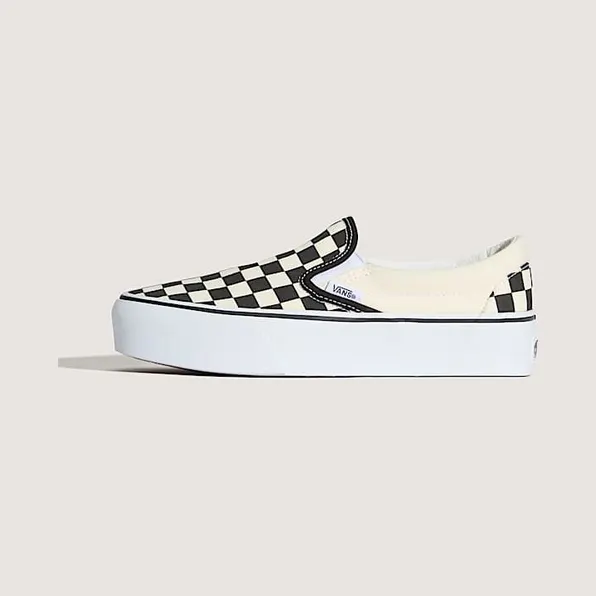 Vans Classic Slip-On Platform ‘Checker – Black White’ Black/White (VN00018EBWW)