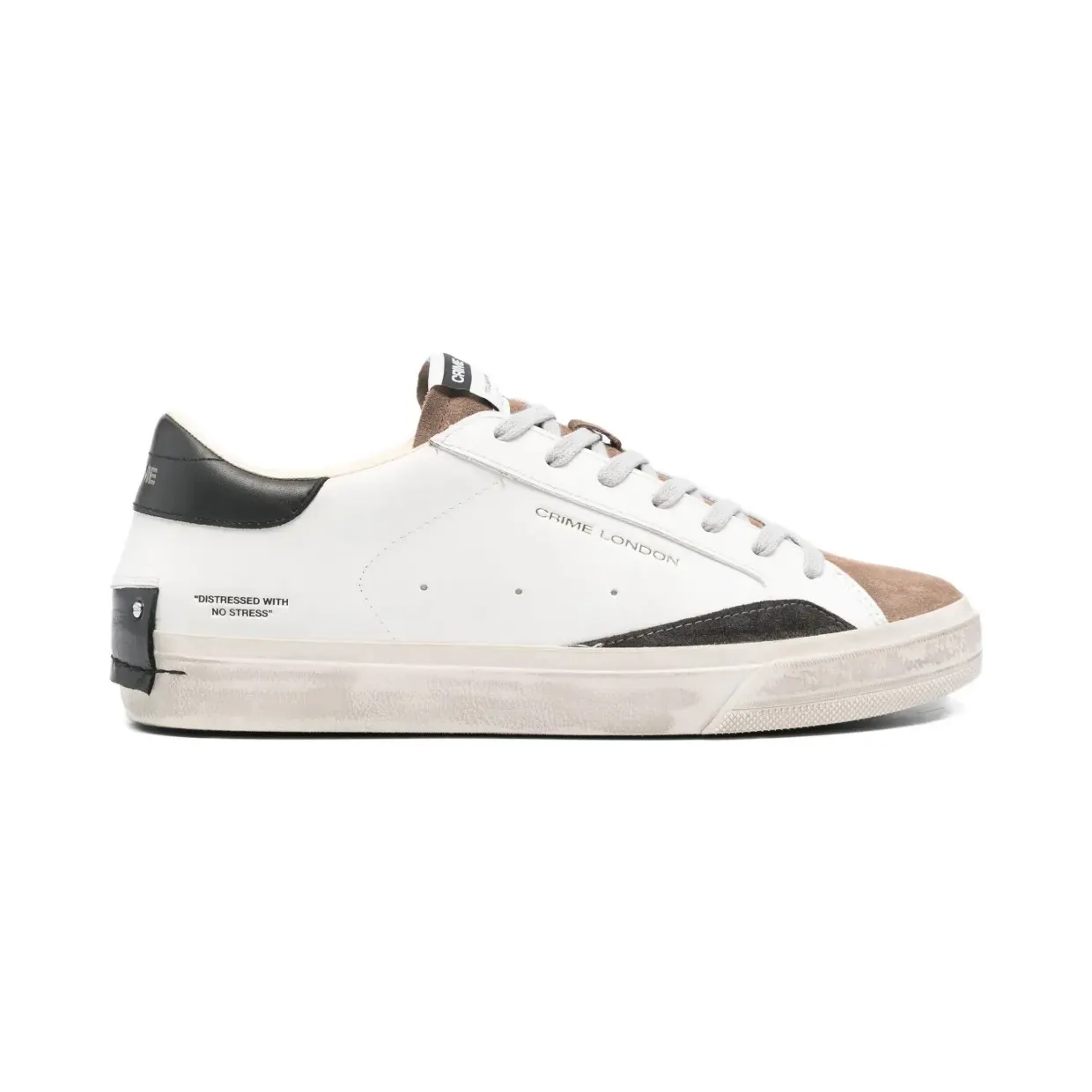 Crime London Distressed Downtown und Wildleder “White” (11072)