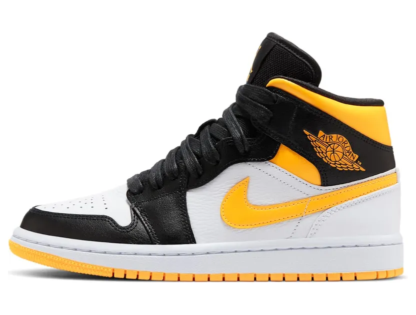 Air Jordan 1 Mid SE “White / Black / Laser Orange” (CV5276-107)