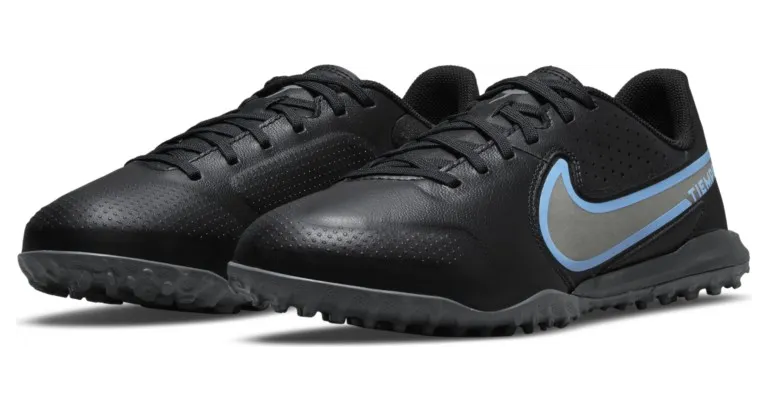 Nike Jr. Tiempo Legend 9 Academy TF Turf-Fußballschuh für jüngere/ältere Schwarz (DA1328-004)