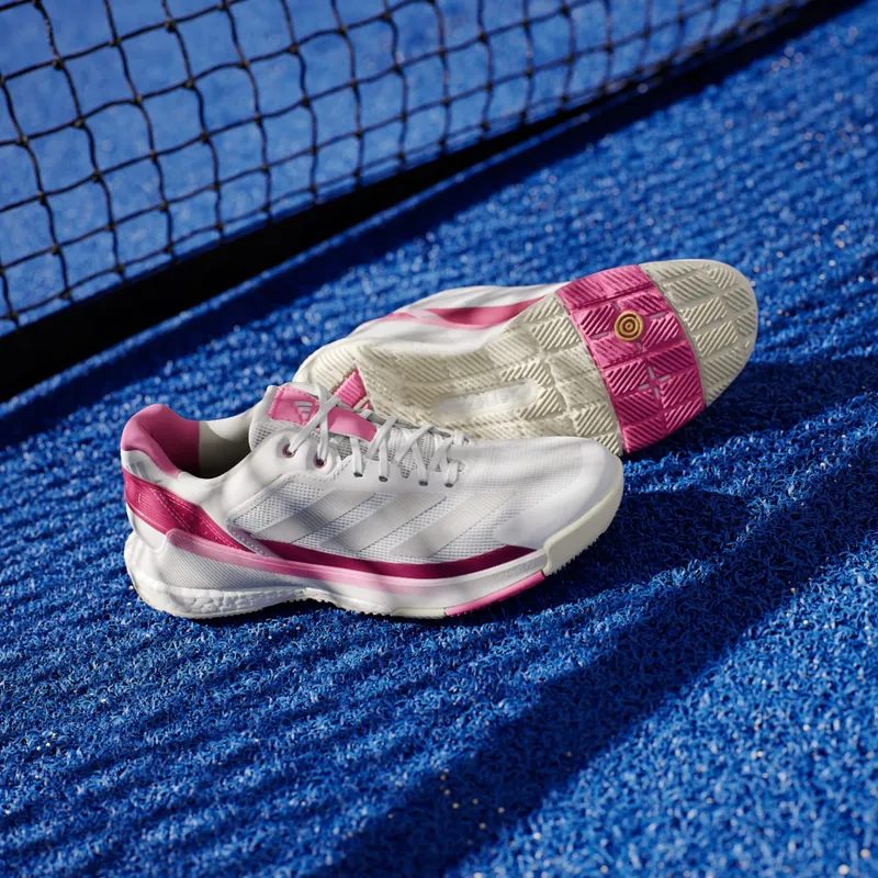 Adidas Crazyquick BOOST Padel Cloud White / Silver Metallic / Lucid Pink (JP9588)